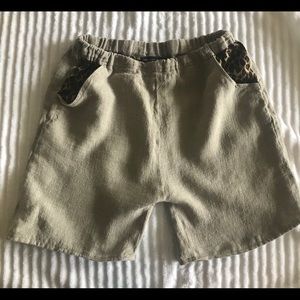 Like New! Summer Linen Shorts Large